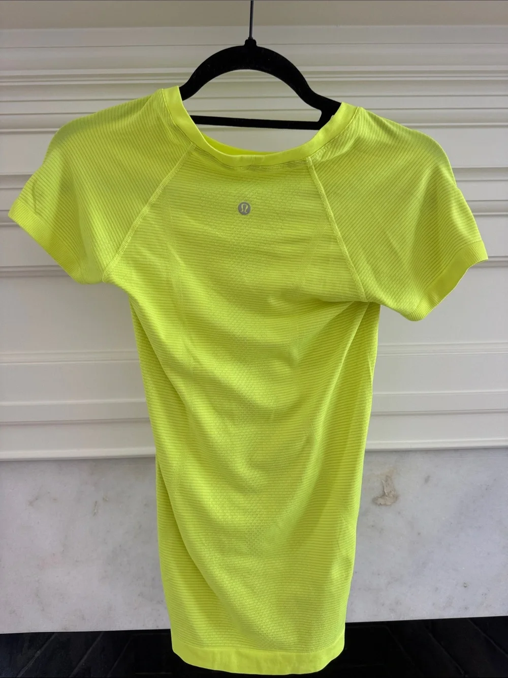 lululemon athletica Neon Yellow Short Sleeve Tee